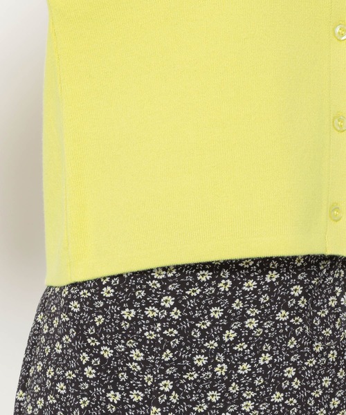 mysty woman(ミスティウーマン)の「衿つき配色カーディガン 272998(ニット/セーター・レディース・ブラック/オフホワイト/イエロー/ライトベージュ・FREE)」の12枚目の写真