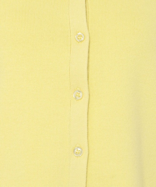 mysty woman(ミスティウーマン)の「衿つき配色カーディガン 272998(ニット/セーター・レディース・ブラック/オフホワイト/イエロー/ライトベージュ・FREE)」の19枚目の写真