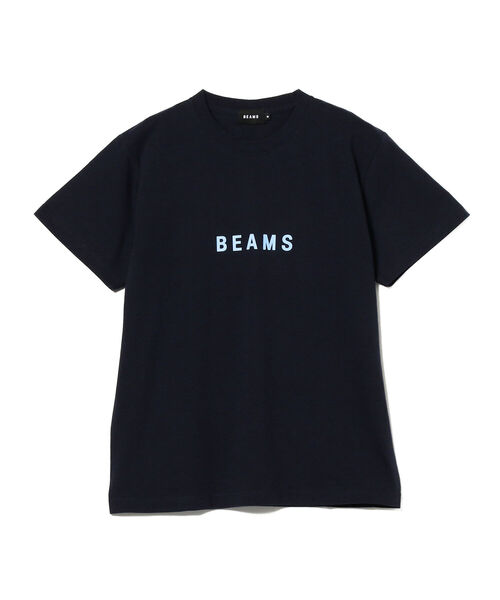 【BEAMS】ビームス ビックロゴ Ｔシャツ【Ｓ】ネイビー️プリント 定番BMSロゴ ベーシック Tシャツ 25SS 洗濯機洗い可
