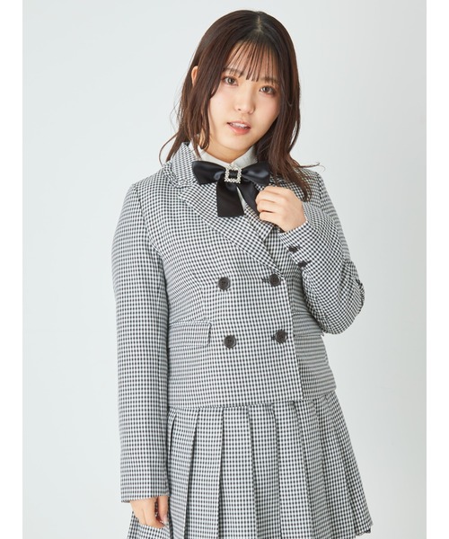 Ank Rouge（アンクルージュ）の「ギンガムダブルジャケット（その他アウター・レディース・ブラック/ベージュ/ピンク・M）」の16枚目の写真