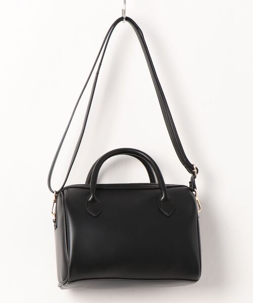 natural couture（ナチュラルクチュール）の「２ＷＡＹミニボストンバッグ（ショルダーバッグ・レディース・ブラック/アイボリー/カーキ・FREE）」の5枚目の写真