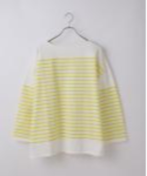 CIAOPANIC（チャオパニック）の「プレーティングバスクボーダーTシャツ（Tシャツ/カットソー・レディース・グリーン/パープル/イエロー/ブルー・FREE）」の13枚目の写真