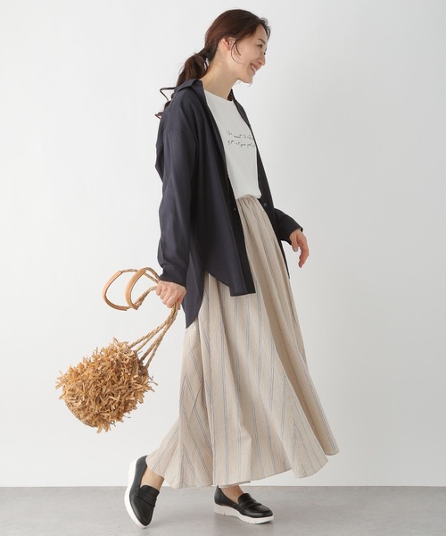 LEPSIM（レプシィム）の「リネンブレンドオーバーシャツ 255382