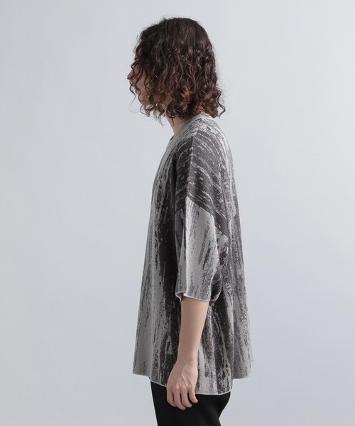 HARE（ハレ）の「アブストラクトニットプルオーバーSS(HARE)（ニット/セーター・メンズ・ブラック/グレー/ブルー・SMALL/MEDIUM）」の22枚目の写真