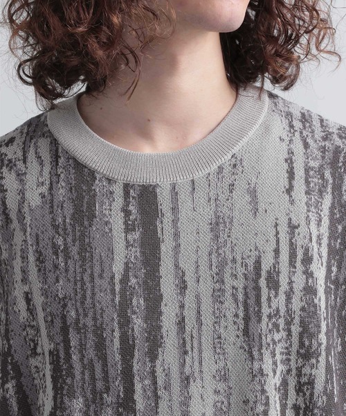 HARE（ハレ）の「アブストラクトニットプルオーバーSS(HARE)（ニット/セーター・メンズ・ブラック/グレー/ブルー・SMALL/MEDIUM）」の17枚目の写真