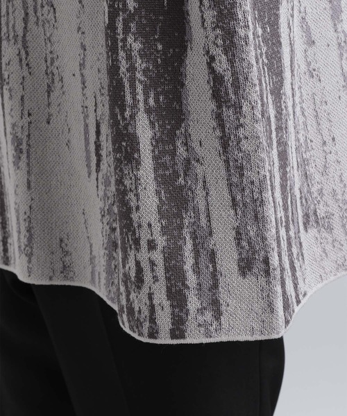 HARE（ハレ）の「アブストラクトニットプルオーバーSS(HARE)（ニット/セーター・メンズ・ブラック/グレー/ブルー・SMALL/MEDIUM）」の14枚目の写真