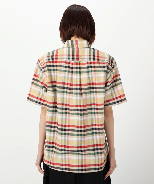 Arnold Palmer（アーノルドパーマー）の「APクラシック ハウスチェック オックス 半袖 シェアシャツ（シャツ/ブラウス・レディース・ブルー系その他/ベージュ系その他・LL/S/M/L/XS）」の5枚目の写真