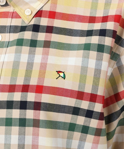 Arnold Palmer（アーノルドパーマー）の「APクラシック ハウスチェック オックス 半袖 シェアシャツ（シャツ/ブラウス・レディース・ブルー系その他/ベージュ系その他・LL/S/M/L/XS）」の7枚目の写真