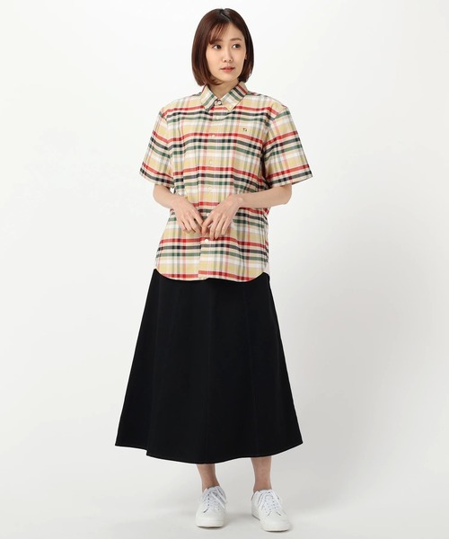 Arnold Palmer（アーノルドパーマー）の「APクラシック ハウスチェック オックス 半袖 シェアシャツ（シャツ/ブラウス・レディース・ブルー系その他/ベージュ系その他・LL/S/M/L/XS）」の11枚目の写真