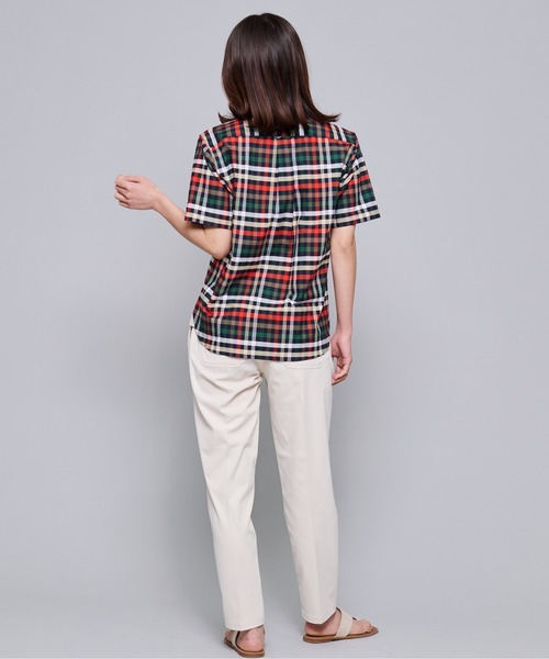 Arnold Palmer（アーノルドパーマー）の「APクラシック ハウスチェック オックス 半袖 シェアシャツ（シャツ/ブラウス・レディース・ブルー系その他/ベージュ系その他・LL/S/M/L/XS）」の16枚目の写真