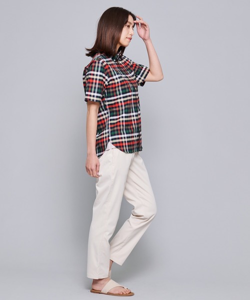 Arnold Palmer（アーノルドパーマー）の「APクラシック ハウスチェック オックス 半袖 シェアシャツ（シャツ/ブラウス・レディース・ブルー系その他/ベージュ系その他・LL/S/M/L/XS）」の17枚目の写真