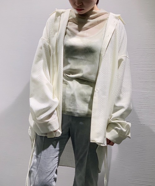Toironier（トワロニエ）の「Toironier/トワロニエ/Dobby Loose Shirt 