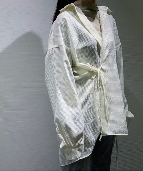 Toironier（トワロニエ）の「Toironier/トワロニエ/Dobby Loose Shirt 