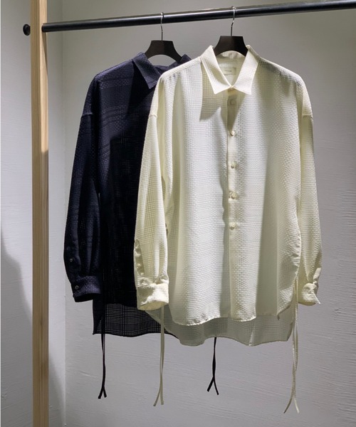 Toironier（トワロニエ）の「Toironier/トワロニエ/Dobby Loose Shirt 
