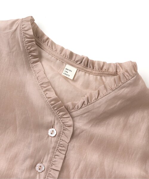 apres les cours(アプレレクール)の「シアーカーディガン(カーディガン/ボレロ・キッズ・アイボリー/ピンク・90/100/120/140)」の15枚目の写真