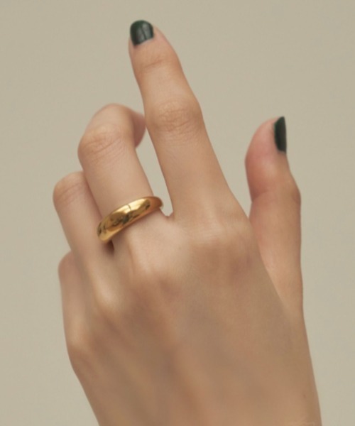 muku（ムク）の「金属アレルギー対応 [Silver-9号]カーブリング / サージテンカルスレス/316L（リング・レディース・シルバー/ゴールド・13/11/9/7/15 ）」の6枚目の写真