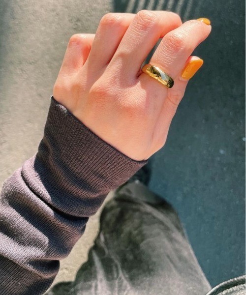 muku（ムク）の「金属アレルギー対応 [Silver-9号]カーブリング / サージテンカルスレス/316L（リング・レディース・シルバー/ゴールド・13/11/9/7/15 ）」の12枚目の写真