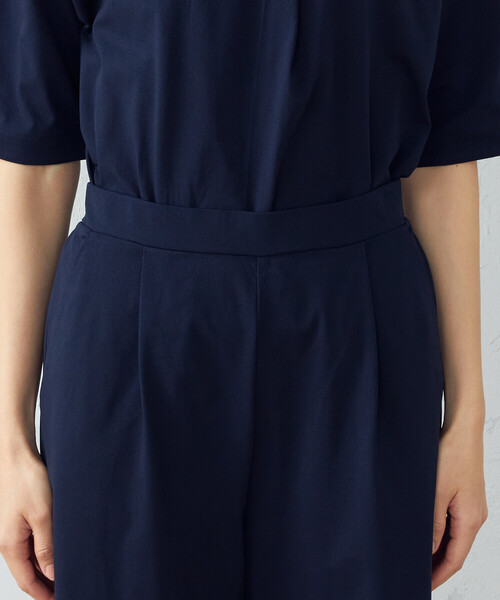 COMME CA ISM（コムサイズム）の「【セットアップ対応】吸水速乾　イージーパンツ（その他パンツ・レディース・ブラック/ネイビー・MEDIUM/LARGE）」の9枚目の写真