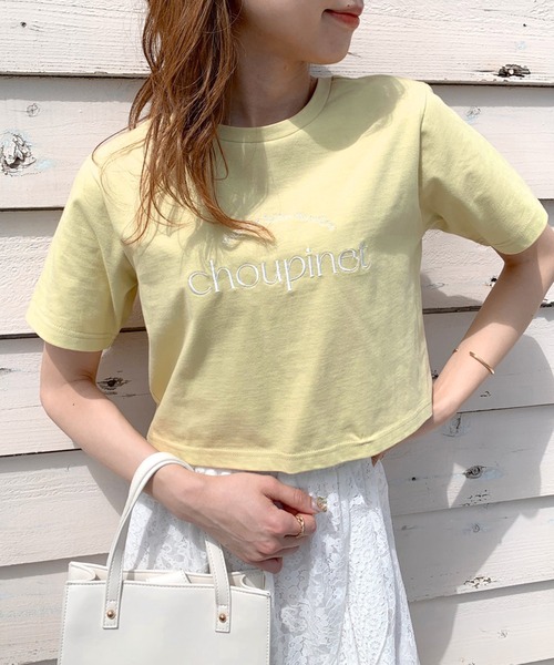 OLIVE des OLIVE（オリーブデオリーブ）の「バックオープンTシャツ（Tシャツ/カットソー・レディース・オフホワイト/パープル/ブラック/ライム/ピンク系その他・FREE）」の4枚目の写真