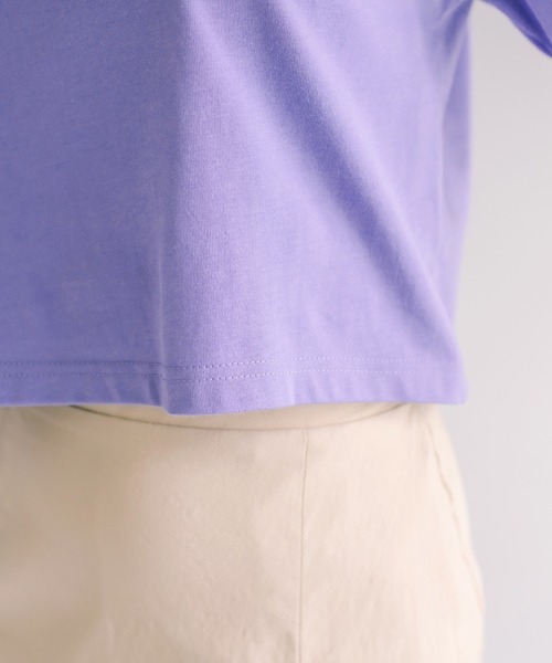 OLIVE des OLIVE（オリーブデオリーブ）の「バックオープンTシャツ（Tシャツ/カットソー・レディース・オフホワイト/パープル/ブラック/ライム/ピンク系その他・FREE）」の15枚目の写真