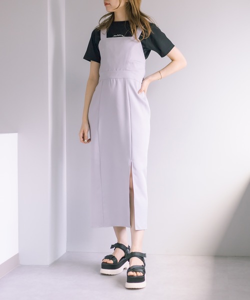 OLIVE des OLIVE（オリーブデオリーブ）の「バックオープンTシャツ（Tシャツ/カットソー・レディース・オフホワイト/パープル/ブラック/ライム/ピンク系その他・FREE）」の7枚目の写真