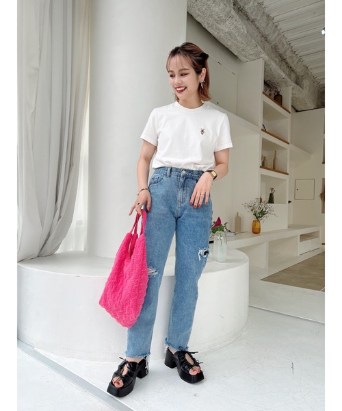 ジュマワッペンTシャツ（Tシャツ/カットソー）｜jumelle