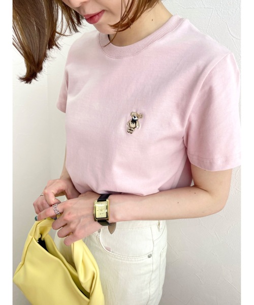 JUMELLE(ジュメロ)の「ジュマワッペンTシャツ(Tシャツ/カットソー・レディース・ホワイト/ピンク・FREE)」の14枚目の写真