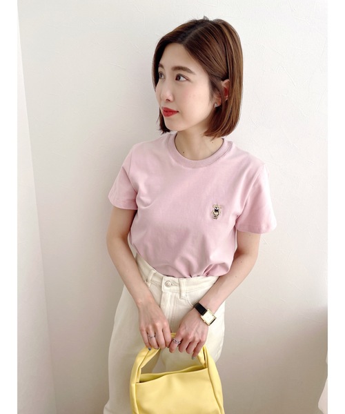 JUMELLE(ジュメロ)の「ジュマワッペンTシャツ(Tシャツ/カットソー・レディース・ホワイト/ピンク・FREE)」の17枚目の写真