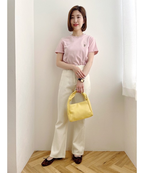 JUMELLE(ジュメロ)の「ジュマワッペンTシャツ(Tシャツ/カットソー・レディース・ホワイト/ピンク・FREE)」の18枚目の写真