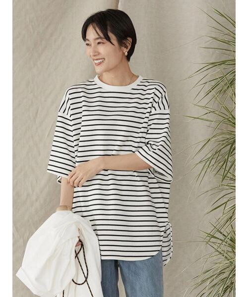 AMERICAN HOLIC（アメリカンホリック）の「Daily裾ラウンドカットチュニック②（Tシャツ/カットソー・レディース・ブラック系その他4/その他7・M/L）」の3枚目の写真