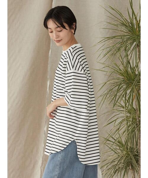 AMERICAN HOLIC（アメリカンホリック）の「Daily裾ラウンドカットチュニック②（Tシャツ/カットソー・レディース・ブラック系その他4/その他7・M/L）」の5枚目の写真