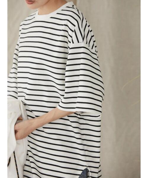 AMERICAN HOLIC（アメリカンホリック）の「Daily裾ラウンドカットチュニック②（Tシャツ/カットソー・レディース・ブラック系その他4/その他7・M/L）」の8枚目の写真