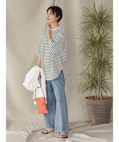 AMERICAN HOLIC（アメリカンホリック）の「Daily裾ラウンドカットチュニック②（Tシャツ/カットソー・レディース・ブラック系その他4/その他7・M/L）」の12枚目の写真