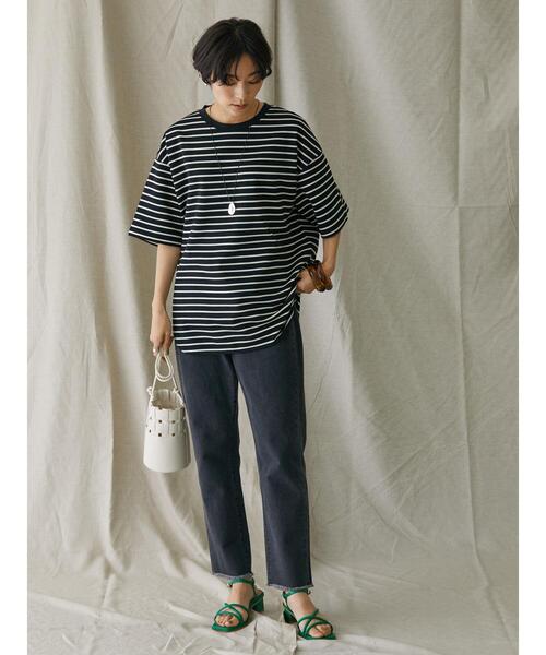 AMERICAN HOLIC（アメリカンホリック）の「Daily裾ラウンドカットチュニック②（Tシャツ/カットソー・レディース・ブラック系その他4/その他7・M/L）」の17枚目の写真