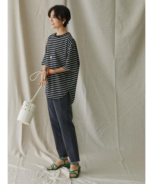 AMERICAN HOLIC（アメリカンホリック）の「Daily裾ラウンドカットチュニック②（Tシャツ/カットソー・レディース・ブラック系その他4/その他7・M/L）」の18枚目の写真