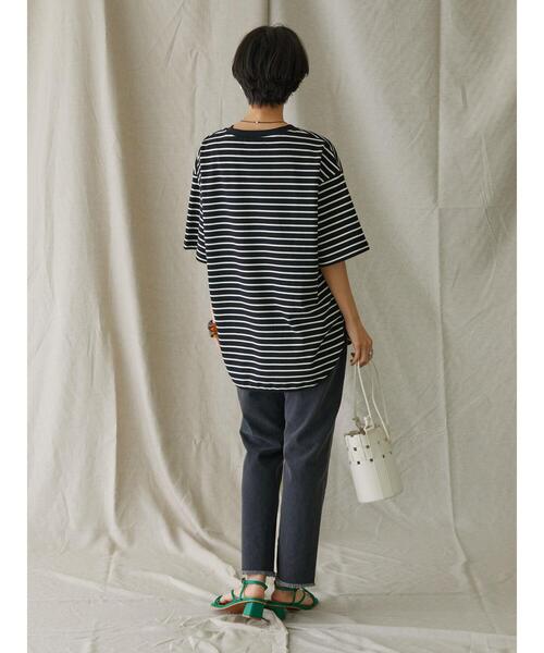 AMERICAN HOLIC（アメリカンホリック）の「Daily裾ラウンドカットチュニック②（Tシャツ/カットソー・レディース・ブラック系その他4/その他7・M/L）」の19枚目の写真