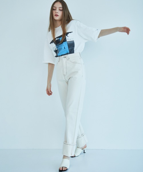 beautiful people（ビューティフルピープル）の「【beautiful people(ビューティフルピープル)】《STUDIOUS別注》セルヴィッチデニムウィメンフィッツ 1255105086（デニムパンツ・レディース・ブラック/キナリ・36/34）」の11枚目の写真