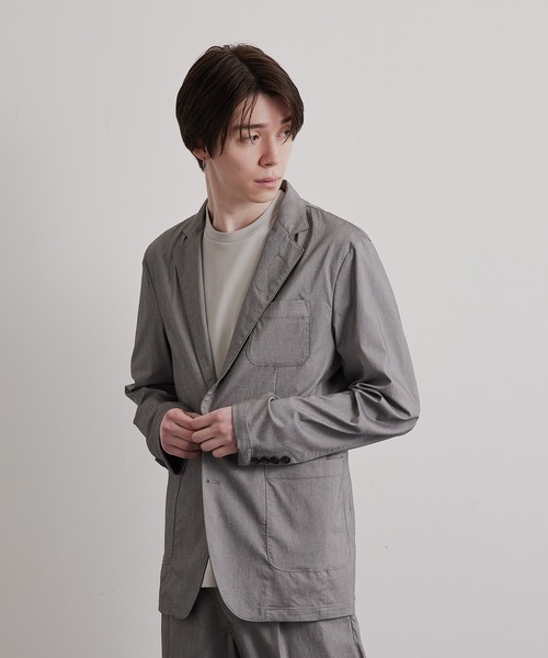 JUNRED(ジュンレッド)の「レーヨンナイロンストレッチ2Bジャケット(テーラードジャケット・メンズ・ブラック/ネイビー/グレー・LL/M/L)」の15枚目の写真