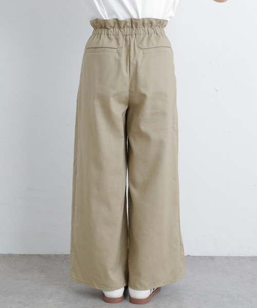 PUAL CE CIN(ピュアルセシン)の「JAPAN MADE タックワイドパンツ(その他パンツ・レディース・ブラック/オリーブ・FREE)」の11枚目の写真