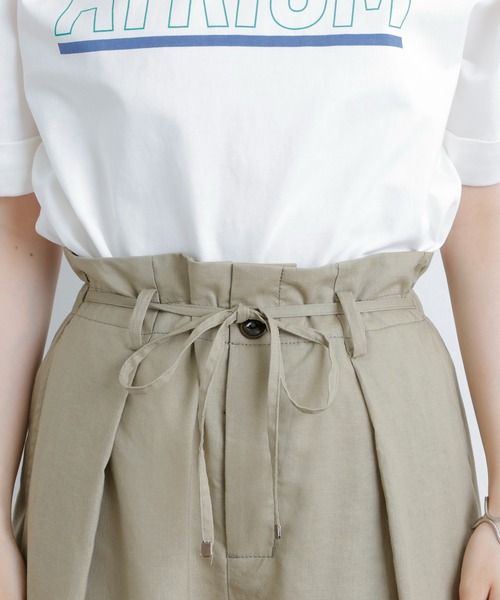 PUAL CE CIN(ピュアルセシン)の「JAPAN MADE タックワイドパンツ(その他パンツ・レディース・ブラック/オリーブ・FREE)」の12枚目の写真