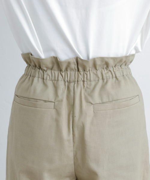 PUAL CE CIN(ピュアルセシン)の「JAPAN MADE タックワイドパンツ(その他パンツ・レディース・ブラック/オリーブ・FREE)」の14枚目の写真
