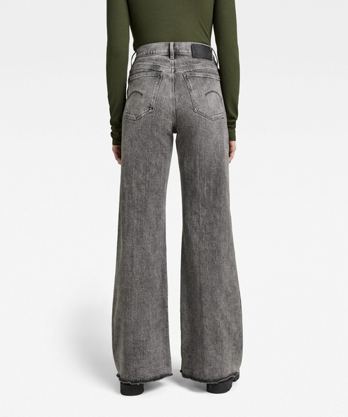 G-STAR(ジースター)の「【オンライン限定】DECK ULTRA HIGH WIDE LEG JEANS/フレアデニム(デニムパンツ・レディース・グレー・25/30/26/30/27/30)」の2枚目の写真