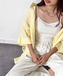 LOWRYS FARM | ストライプオーバーシャツ　287897(シャツ/ブラウス)