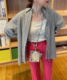 LOWRYS FARM | ストライプオーバーシャツ　287897(シャツ/ブラウス)