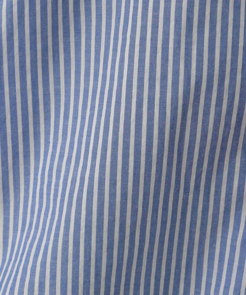 LOWRYS FARM（ローリーズファーム）の「ストライプオーバーシャツ　287897（シャツ/ブラウス・レディース・ブラック/オレンジ/ブルー/グリーン/ブルー系その他/イエロー/グレー・FREE）」の14枚目の写真