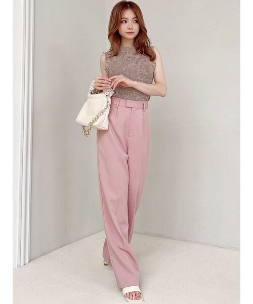 RESEXXY（リゼクシー）の「メランジタートルニットタンク（ニット/セーター・レディース・アイボリー/ブラック/ブルー/ブラウン・FREE）」の19枚目の写真