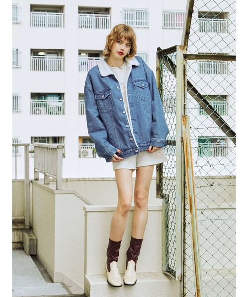 jouetie(ジュエティ)の「スクエアトゥウエスタンブーツ(ブーツ・レディース・ブラック/アイボリー・M/L)」の12枚目の写真