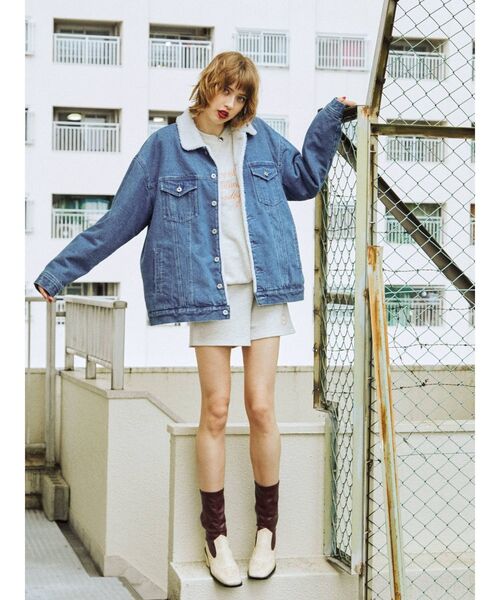 jouetie(ジュエティ)の「スクエアトゥウエスタンブーツ(ブーツ・レディース・ブラック/アイボリー・M/L)」の3枚目の写真