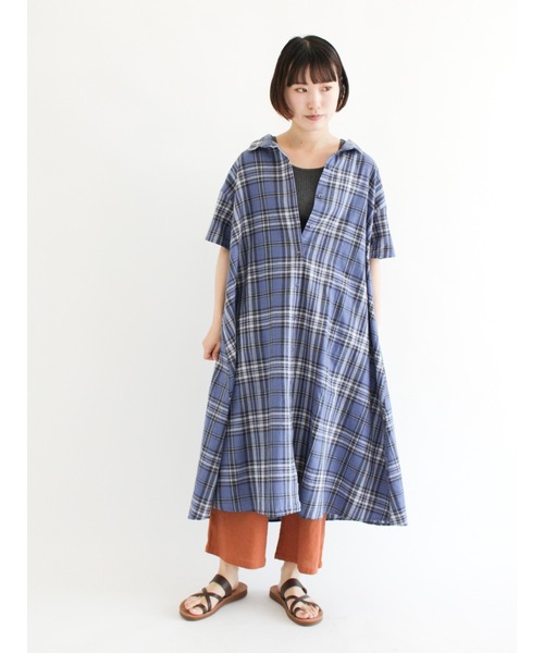 Samansa Mos2(サマンサ モスモス)の「トタンテレコ配色メローノースリーブカットソー(Tシャツ/カットソー・レディース・ベージュ/チャコール/キナリ・フリ-)」の6枚目の写真