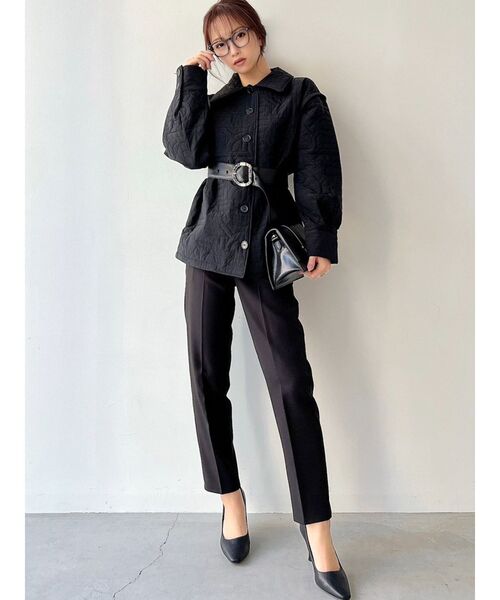 RESEXXY（リゼクシー）の「2wayキルティングジャケット【セットアップ着用可能】（ブルゾン・レディース・ブラック/ピンク/アイボリー・FREE）」の12枚目の写真